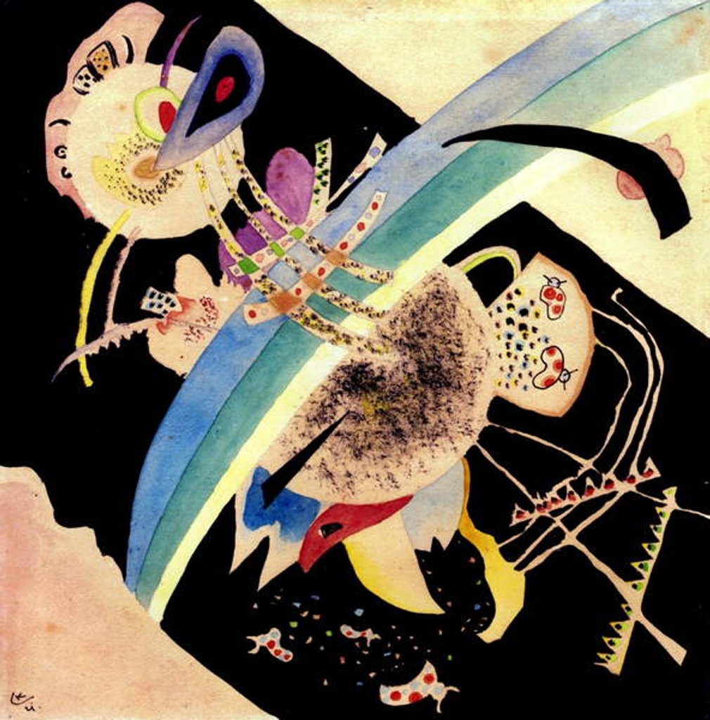 Detail of Study for Circles on Black, 1921 by Wassily Kandinsky