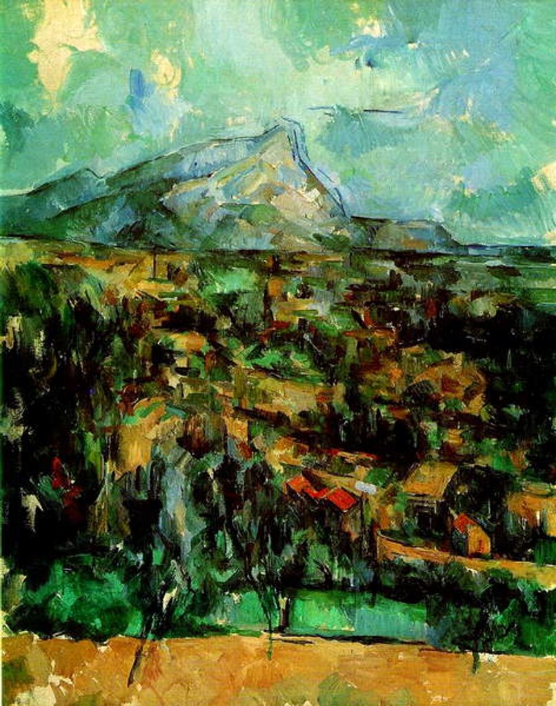 Detail of Mont Sainte Victoire, c.1902 by Paul Cezanne