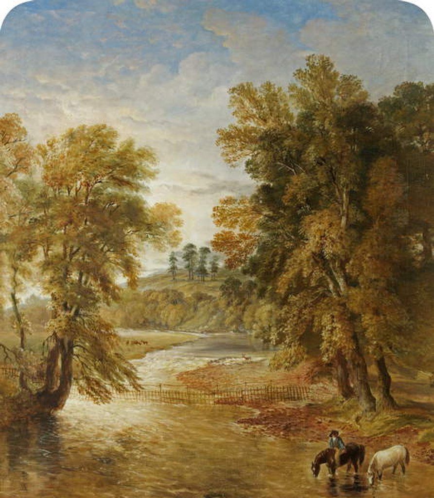 Detail of Tredegar Park from the Ebbw Bridge, 1883 by James Flewitt Mullock