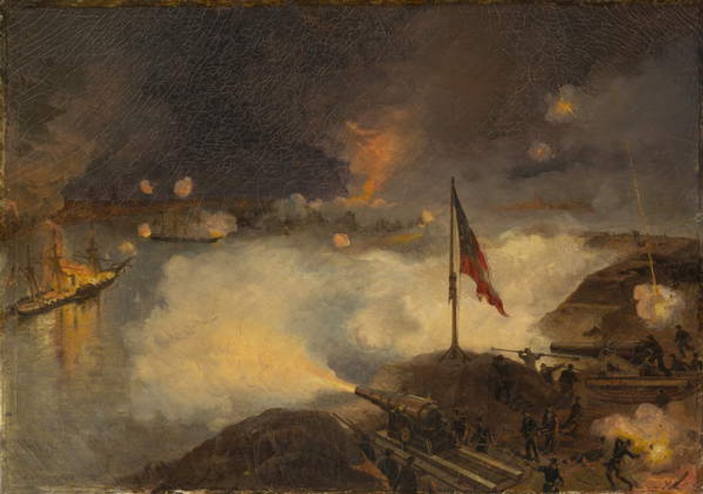 Detail of Battle of Port Hudson, La., 1863, 1886 by Julian Oliver Davidson