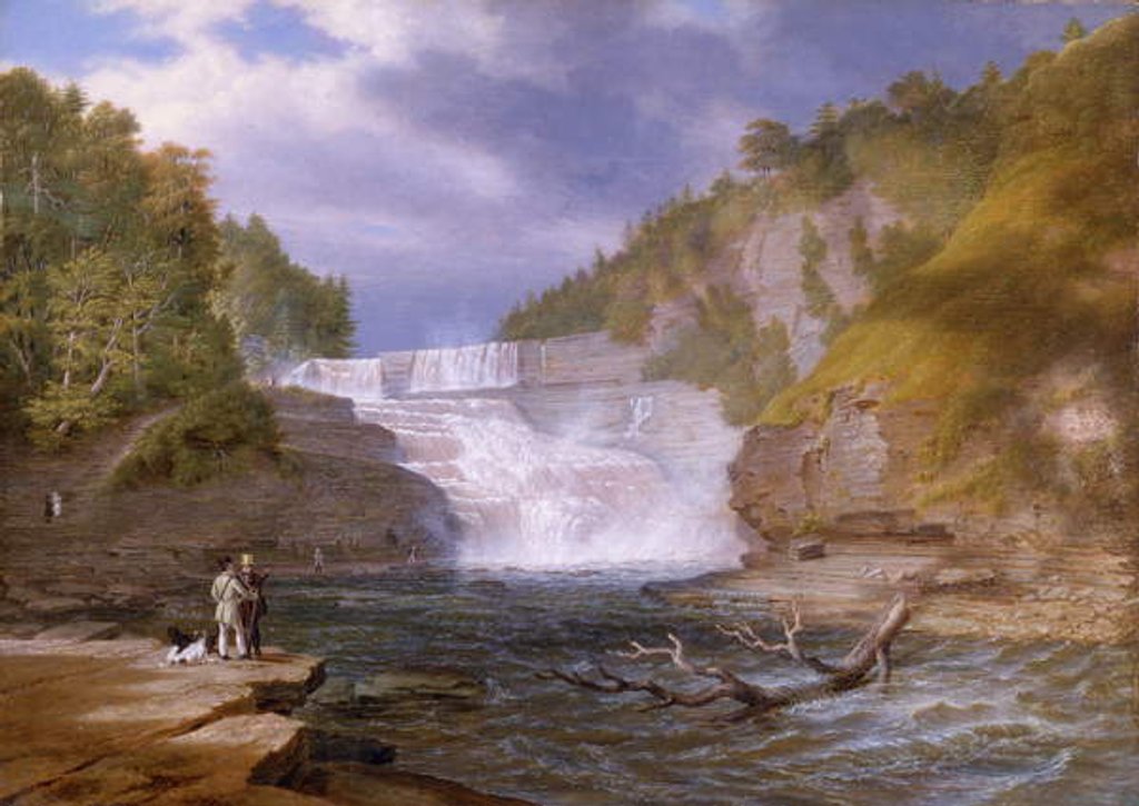 Detail of Trenton High Falls, 1835 by William James Bennett