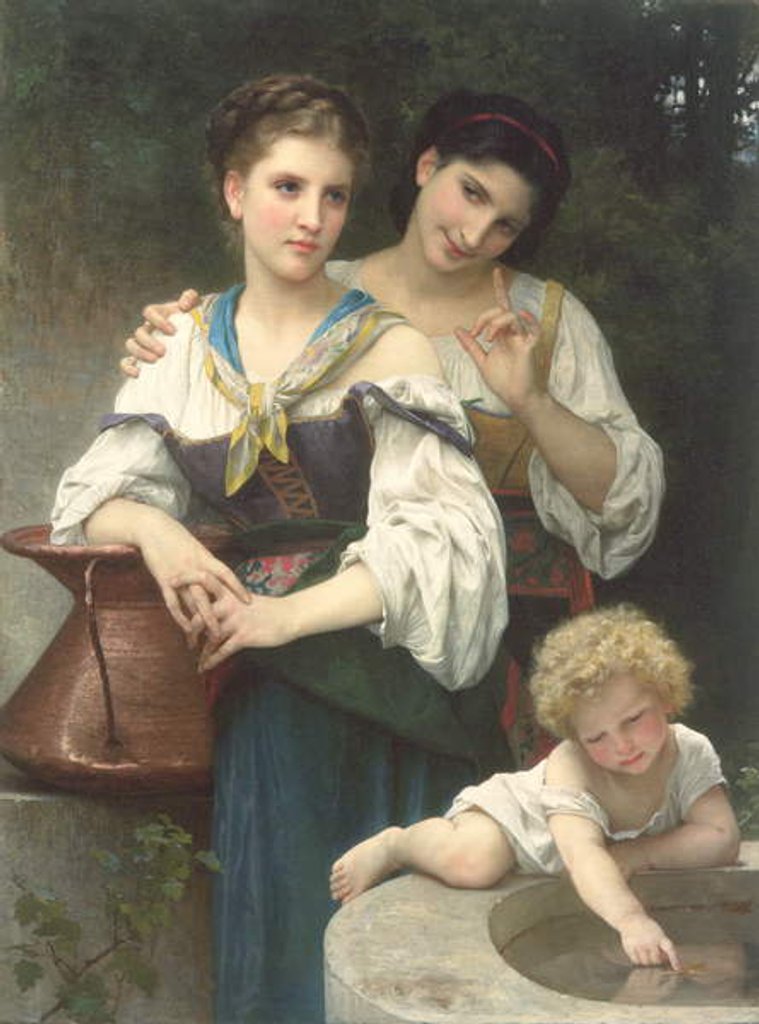Detail of The Secret, 1876 by William-Adolphe Bouguereau