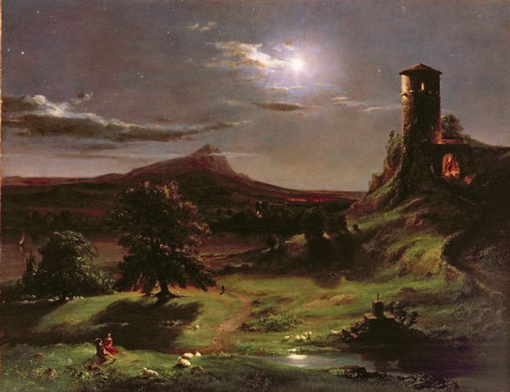 Detail of Landscape, c.1833-34 by Thomas Cole