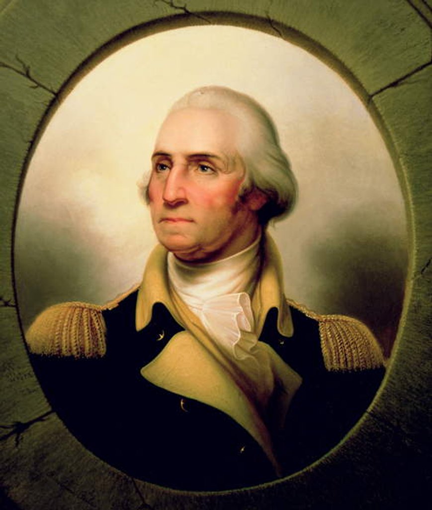 Detail of Portrait of George Washington, 1853 by Rembrandt Peale
