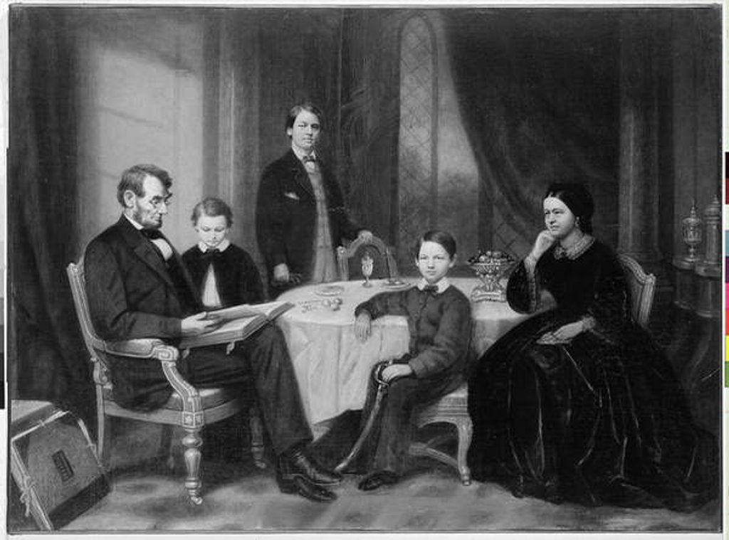 Detail of The Lincoln Family, c.1865 by Francis Bicknell Carpenter