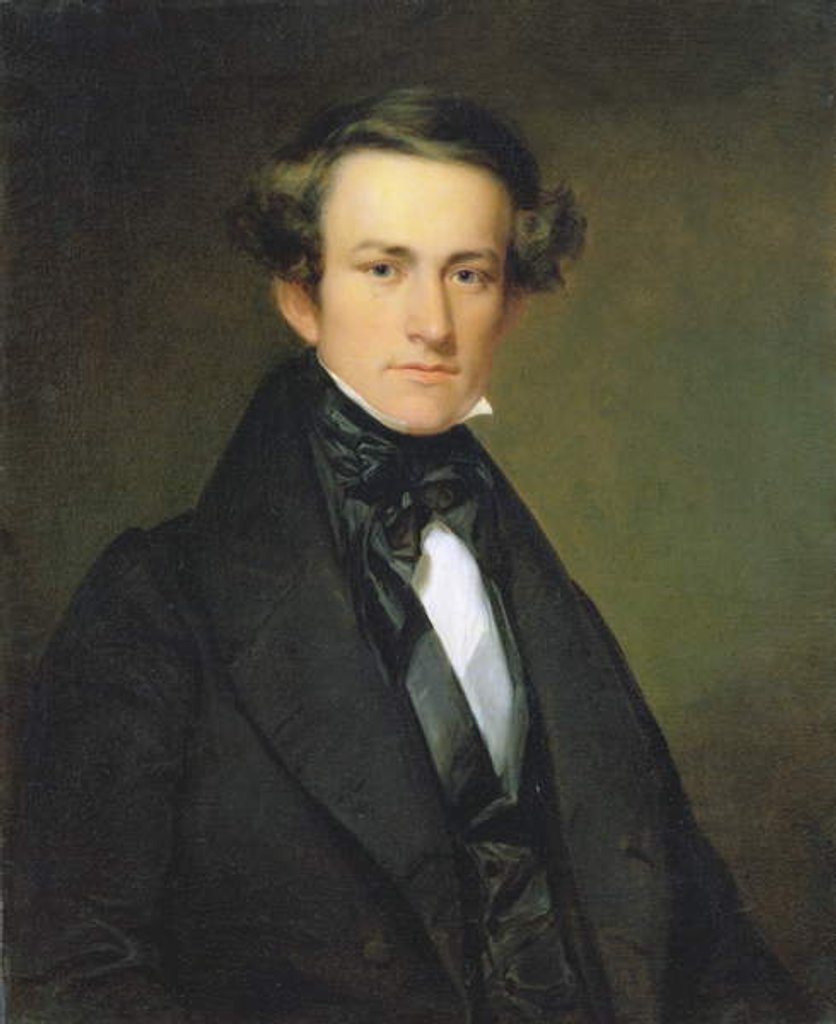 Detail of John William Casilear, c.1840 by Asher Brown Durand