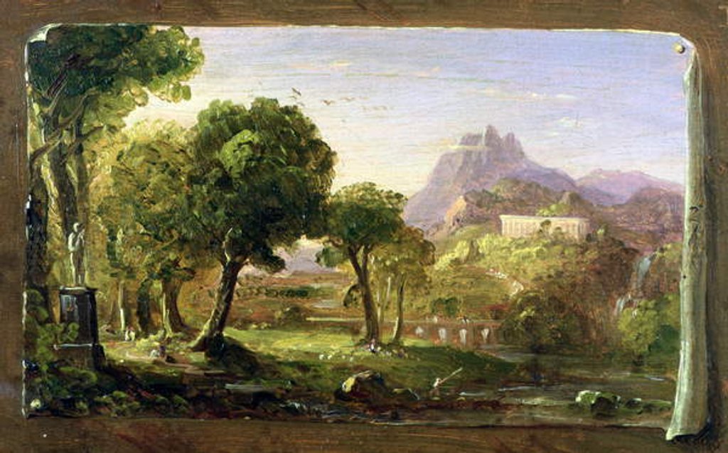 Detail of Study for Dream of Arcadia, 1838 by Thomas Cole