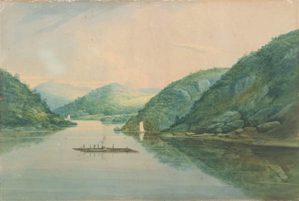 Detail of View near Fort Montgomery, New York, 1820 by William Guy Wall