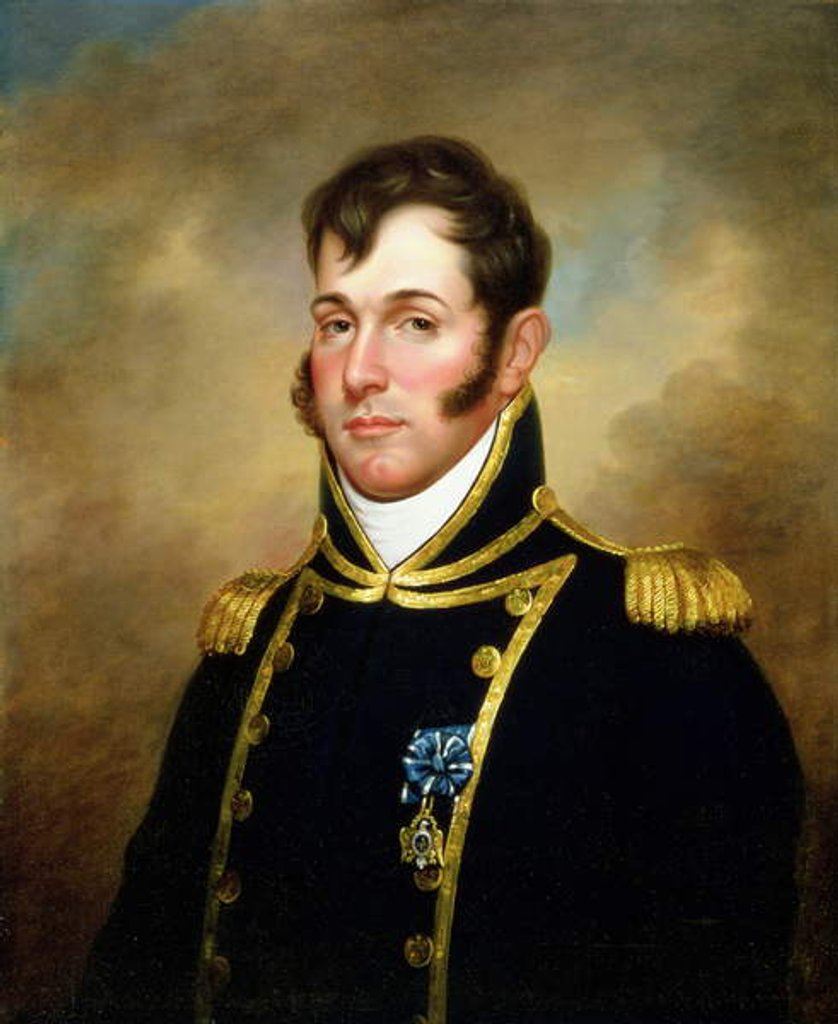 Detail of Oliver Hazard Perry, c.1813-14 by Rembrandt Peale