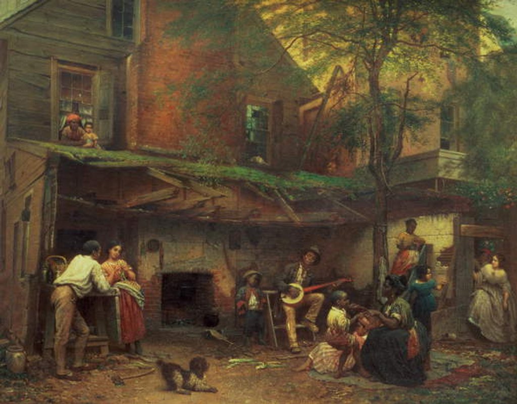 Detail of Old Kentucky Home Life in the South, 1859 by Eastman Johnson