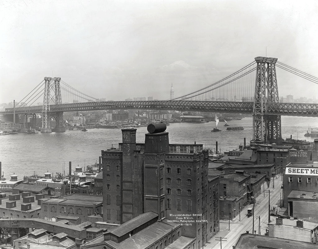 Detail of Williamsburg Bridge by Anonymous