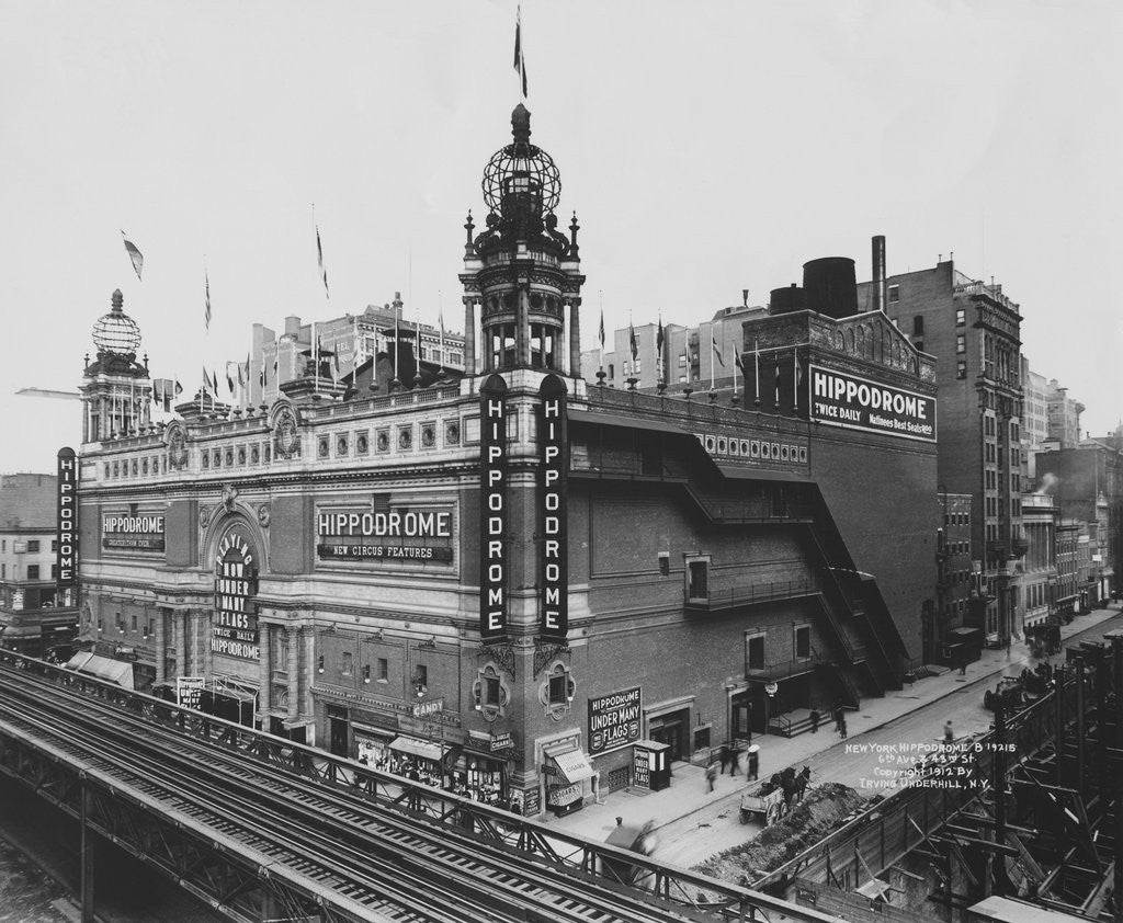 Detail of Hippodrome Theater in Manhattan by Anonymous