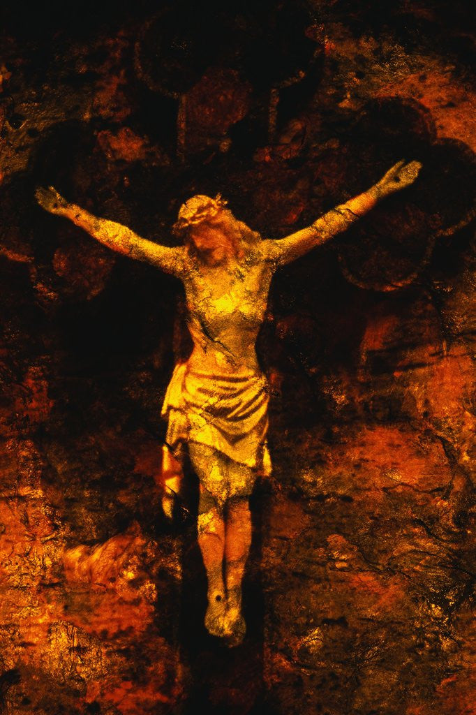 Detail of Jesus on the Cross by Corbis