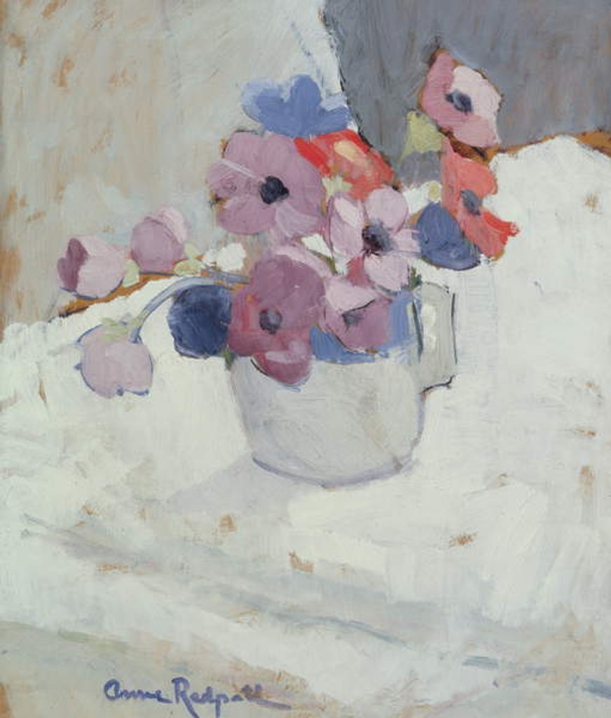 Detail of Anemones, c.1940 by Anne Redpath