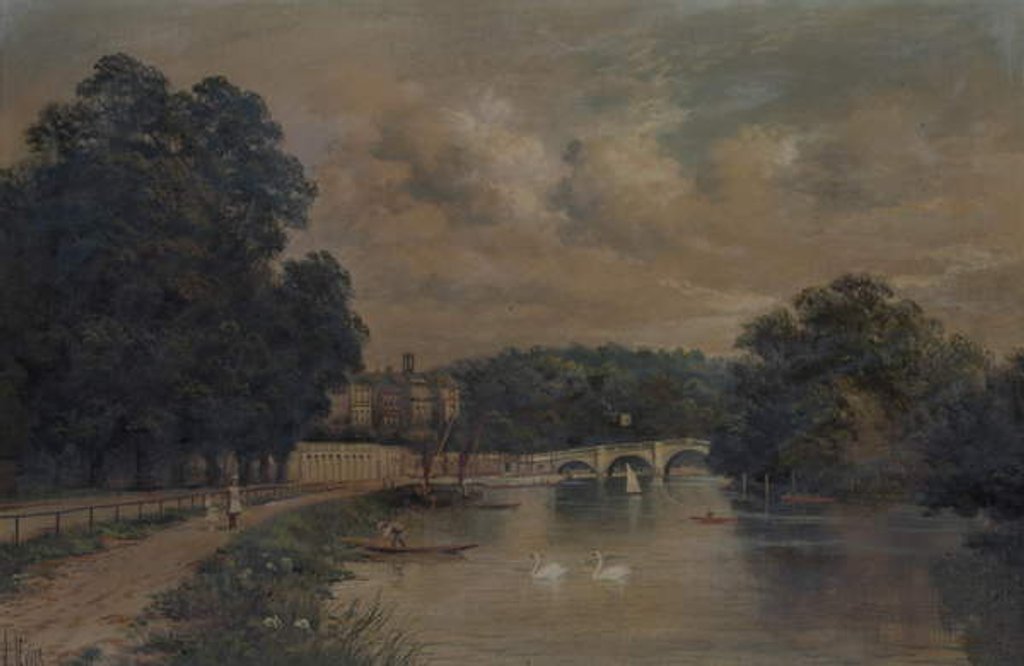 Detail of Richmond Bridge from Cholmondeley Walk by James Lewis