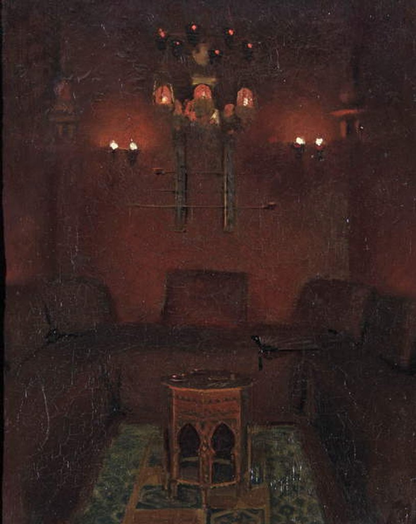 Detail of Interior of Sir Richard Burton's chapel, 1889 by Albert Letchford