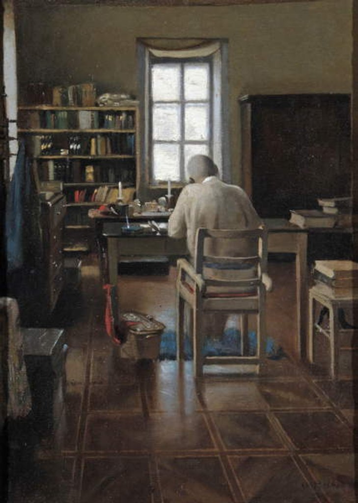 Detail of Sir Richard Burton in his Study, 1889 by Albert Letchford