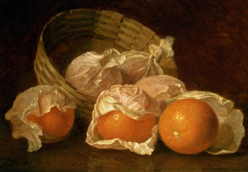 Detail of A Basket of Oranges, 1895 by Eloise Harriet Stannard