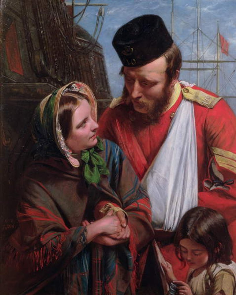 Detail of Home Again, 1858 by Henry Nelson O'Neil