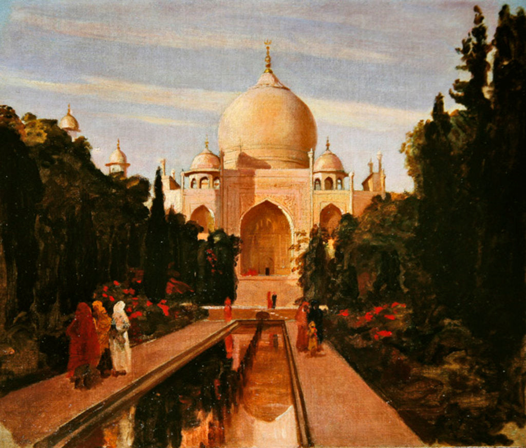 Detail of The Taj Mahal, 1877 by Valentine Cameron Prinsep