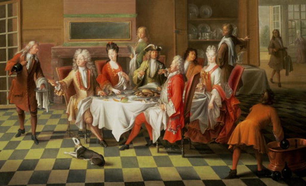 Detail of Elegant Merrymaking by Pierre Angelis or Angillis