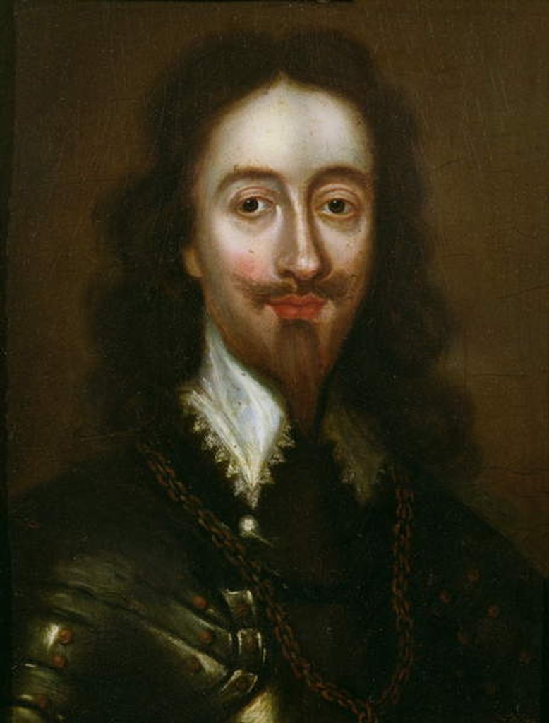 Detail of Portrait of Charles I by William (attr. to) Dobson