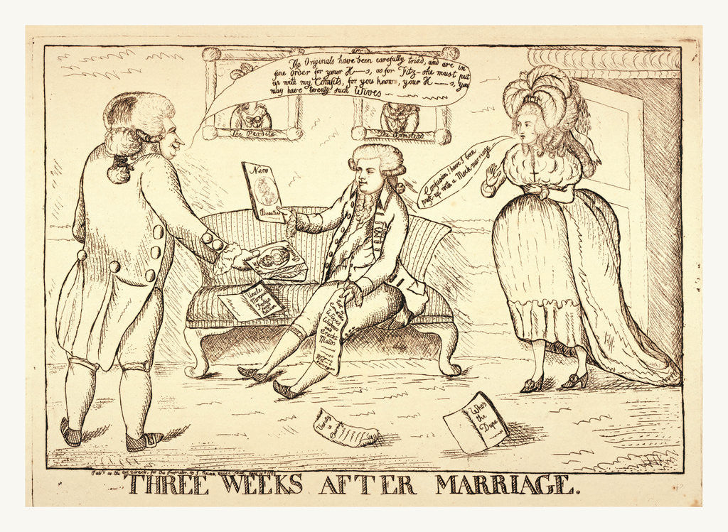 Detail of Three weeks after marriage by Anonymous