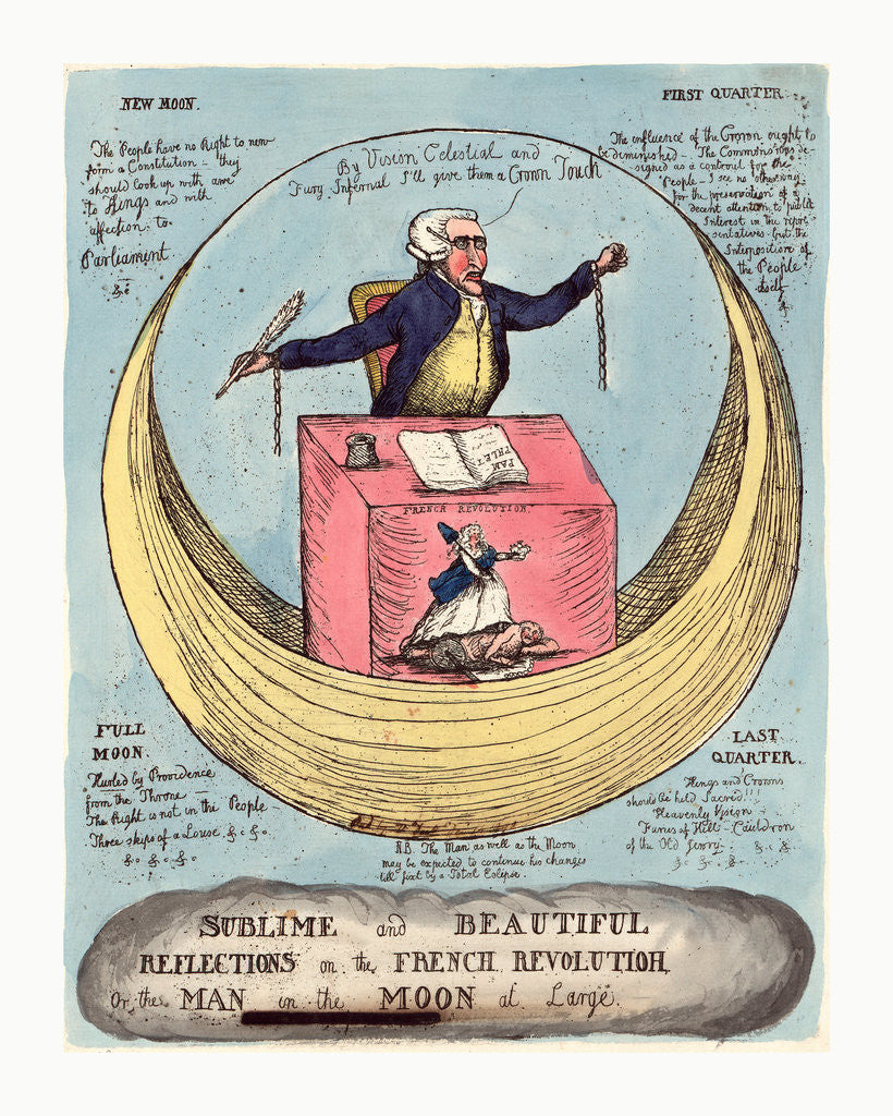 Detail of Sublime and beautiful reflections on the French revolution by Anonymous