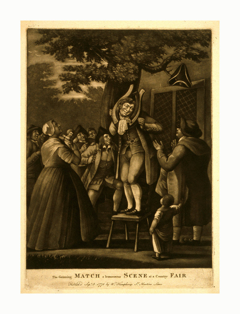 Detail of The grinning match by Anonymous