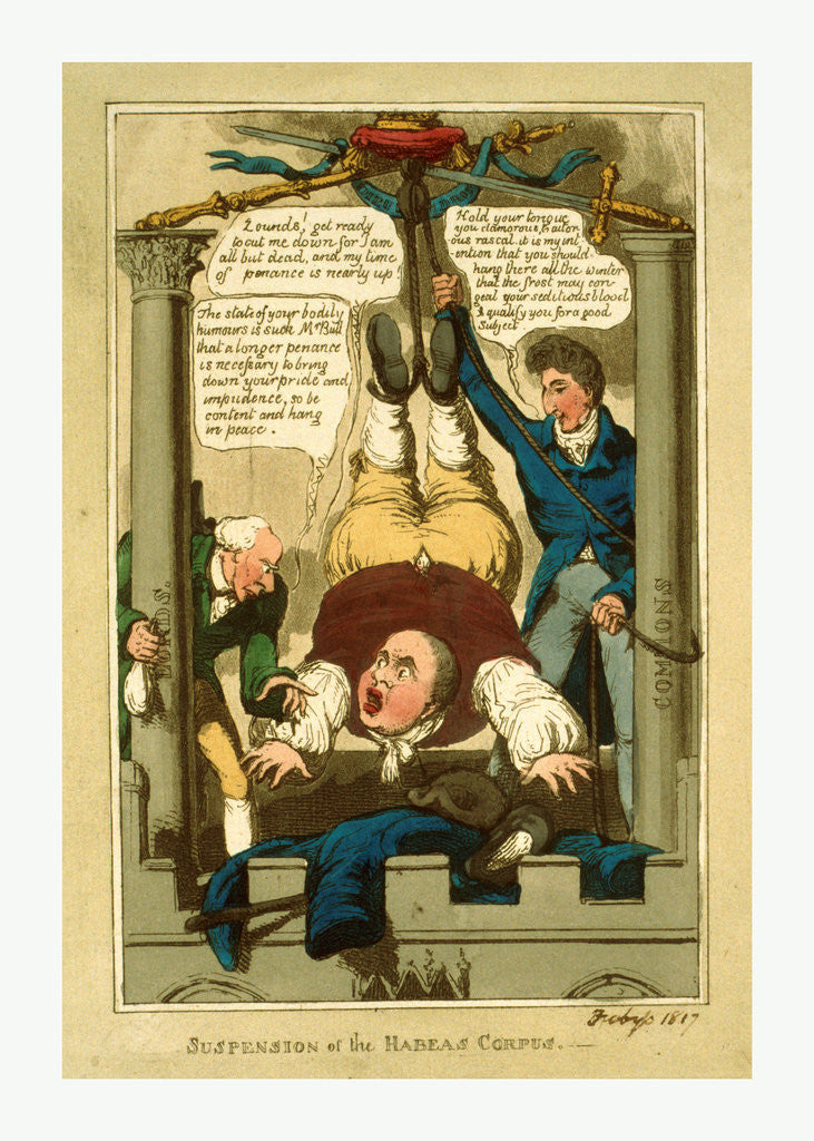 Detail of Suspension of the habeas corpus by Anonymous