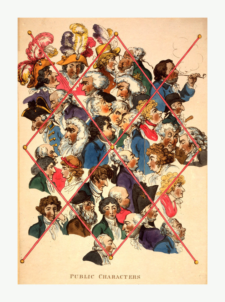 Detail of Public characters by Thomas Rowlandson