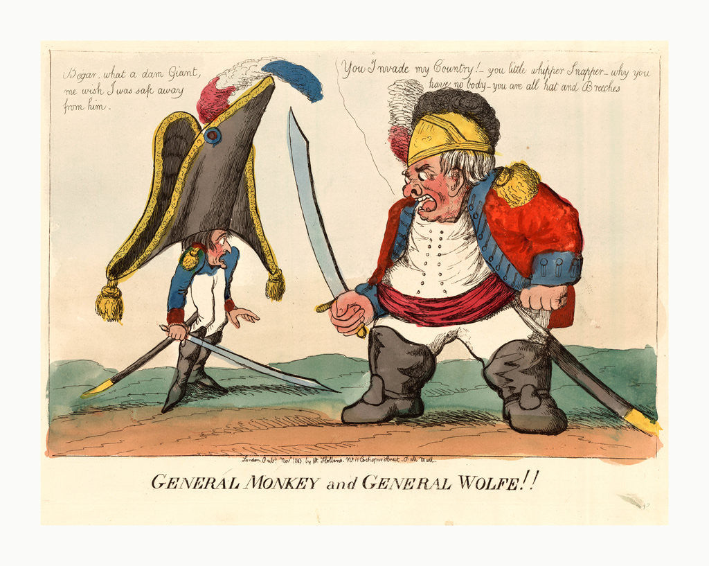 Detail of General Monkey and General Wolfe by William Holland