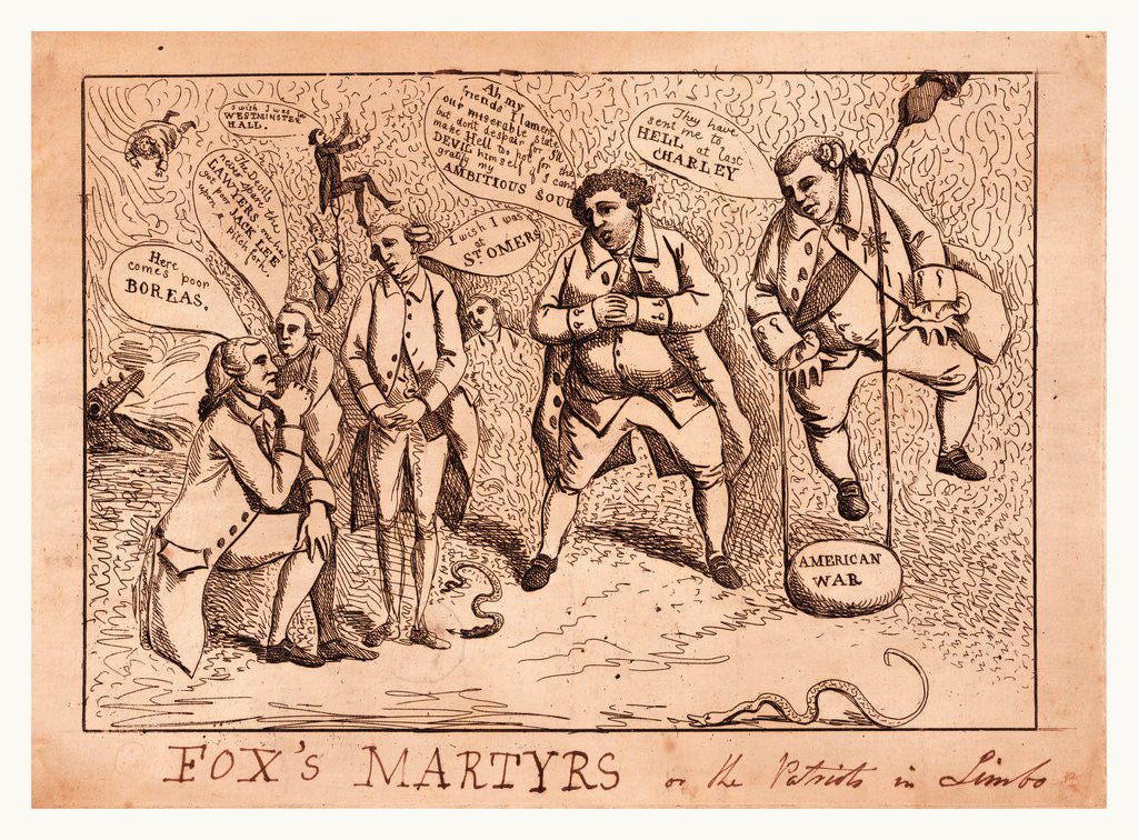 Detail of Fox's martyrs or The patriots in limbo, by Anonymous