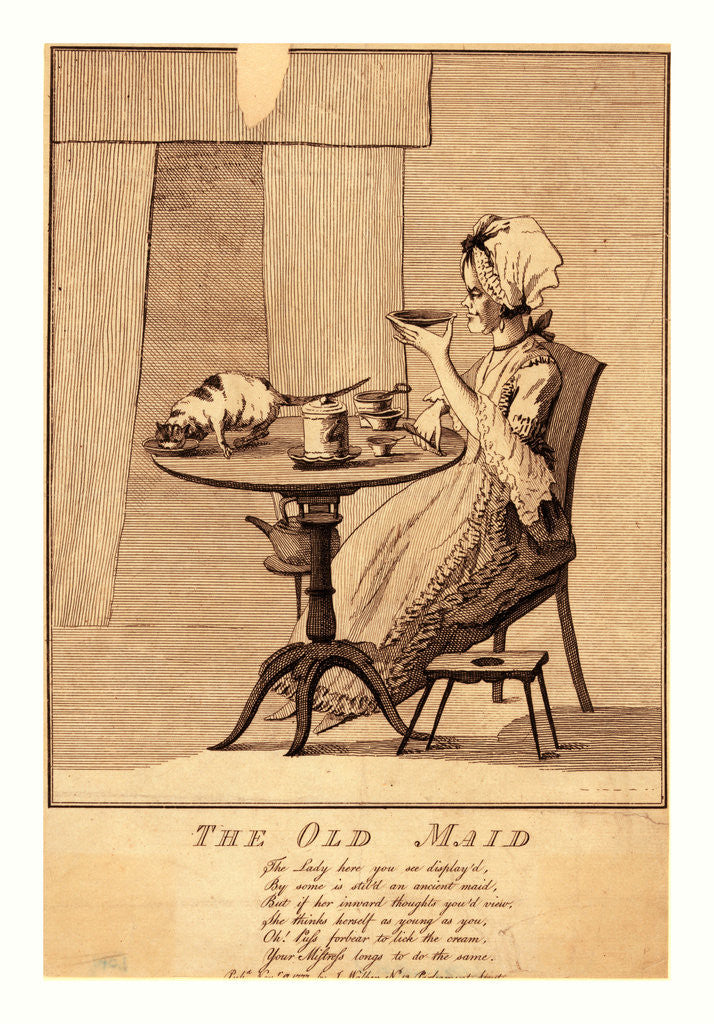 Detail of The old maid by Anonymous