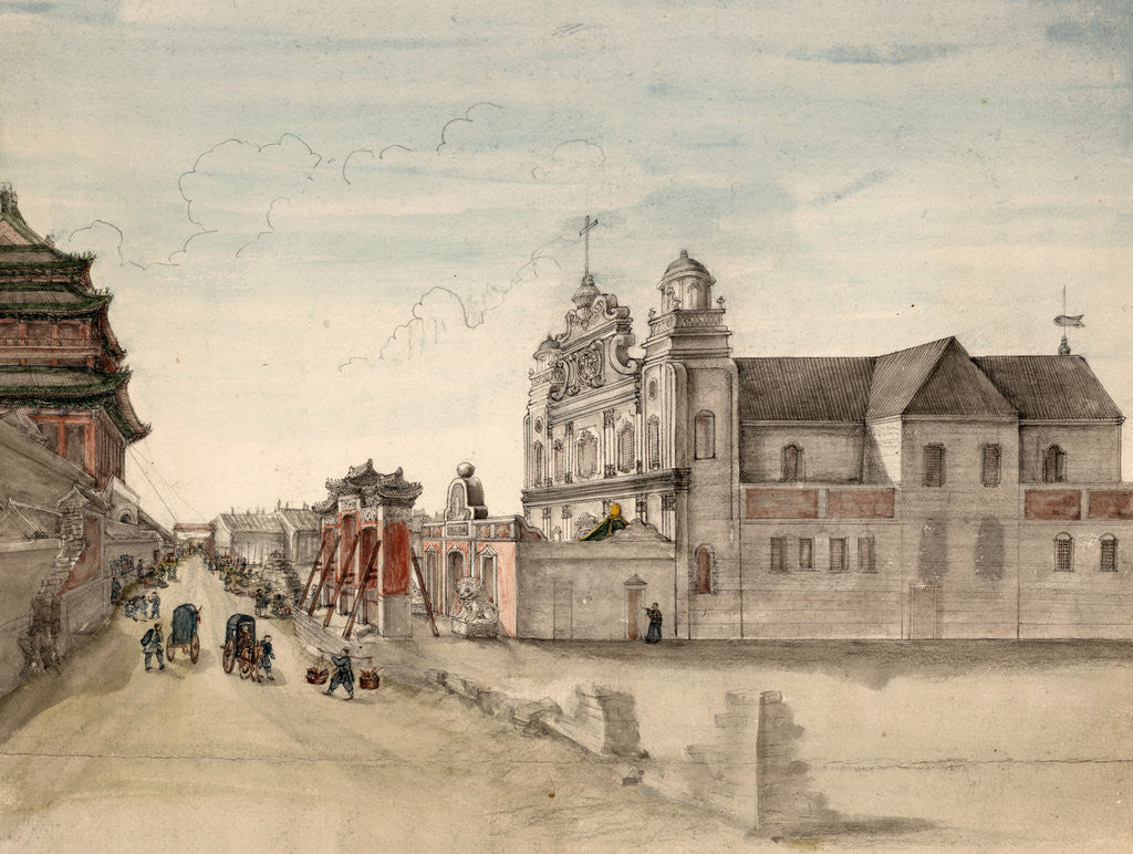 Detail of Church in Peking by Anonymous