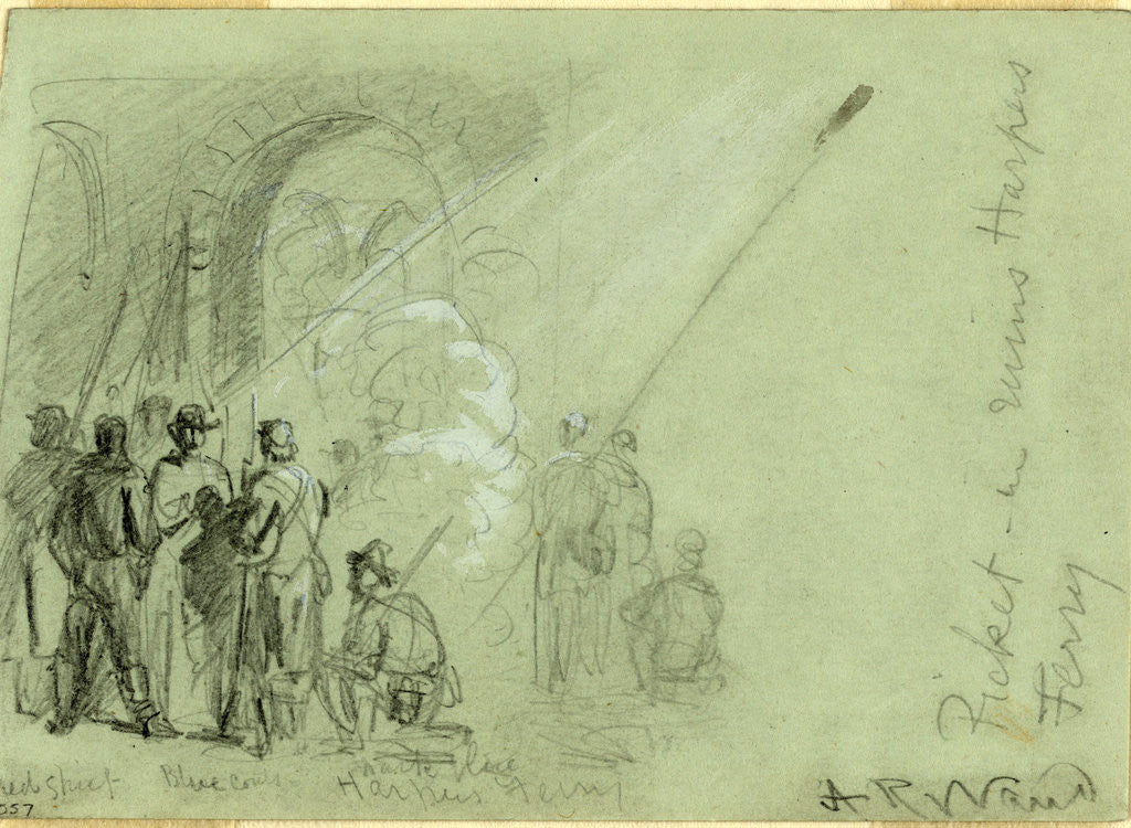 Detail of Picket in ruins Harpers Ferry, by Anonymous