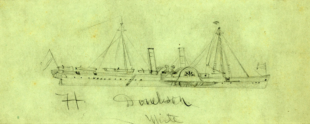 Detail of Steamship Ft. Donelson, ca. 1864 by Anonymous