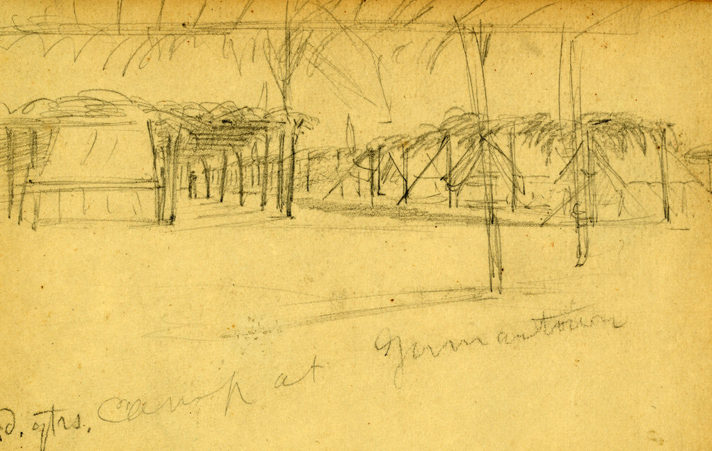Detail of Hd. qtrs. camp at Germantown by Anonymous