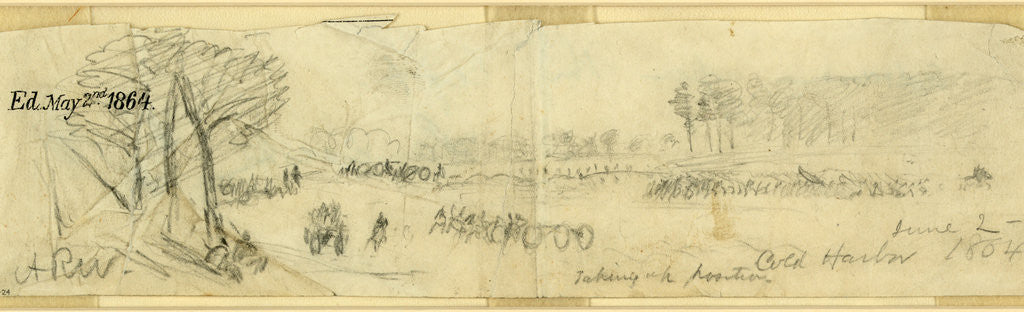 Detail of Taking up position, Cold Harbor, June 2 by Anonymous
