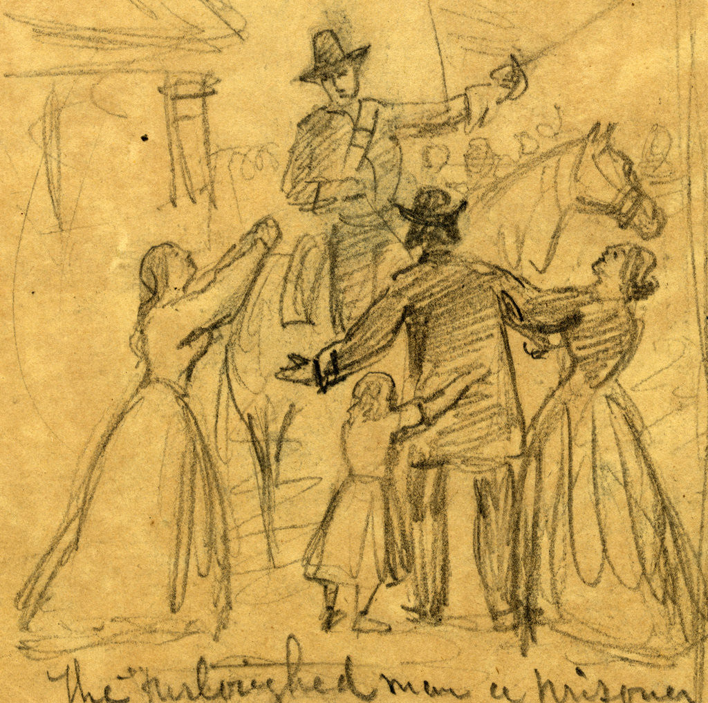 Detail of The furloughed man a prisoner by Anonymous