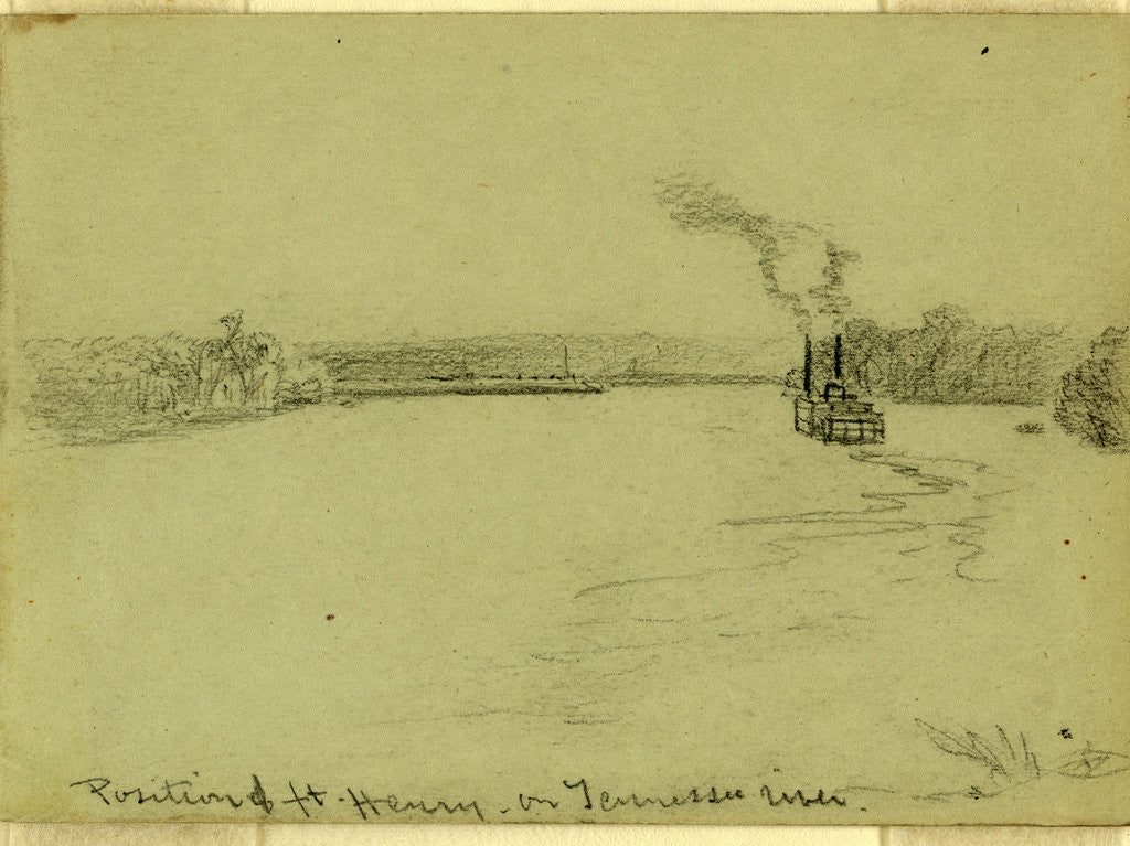 Detail of Position of ft. Henry on Tennessee River by Anonymous