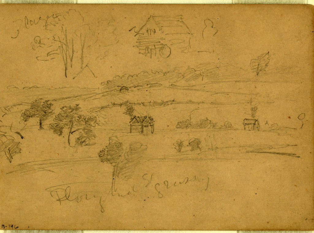 Detail of Battlefield landscape by Anonymous