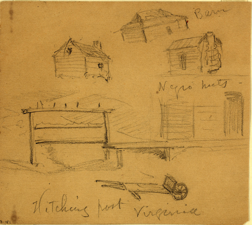 Detail of Hitching post, Virginia by Anonymous