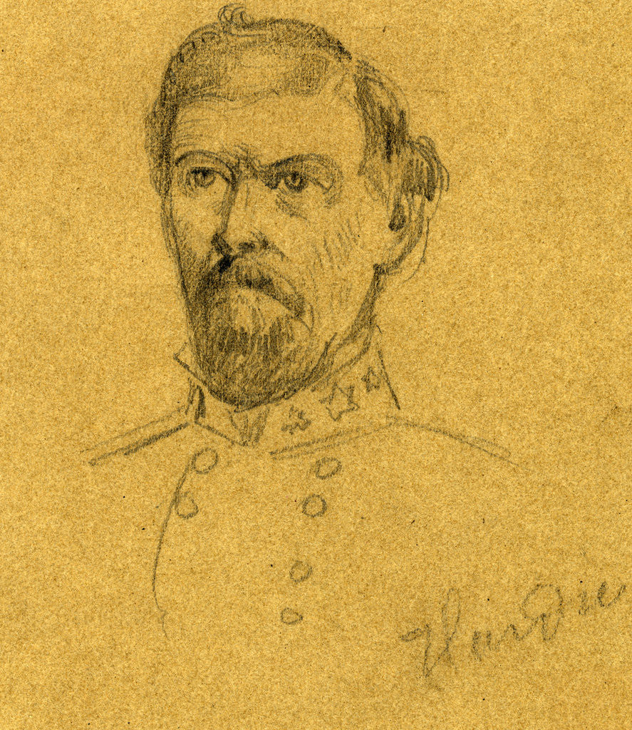 Detail of Confederate General William Joseph Hardee, between 1862 November and 1863 January by Anonymous