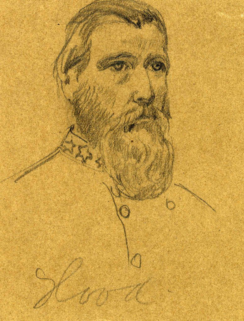 Detail of Confederate General John Bell Hood by Anonymous