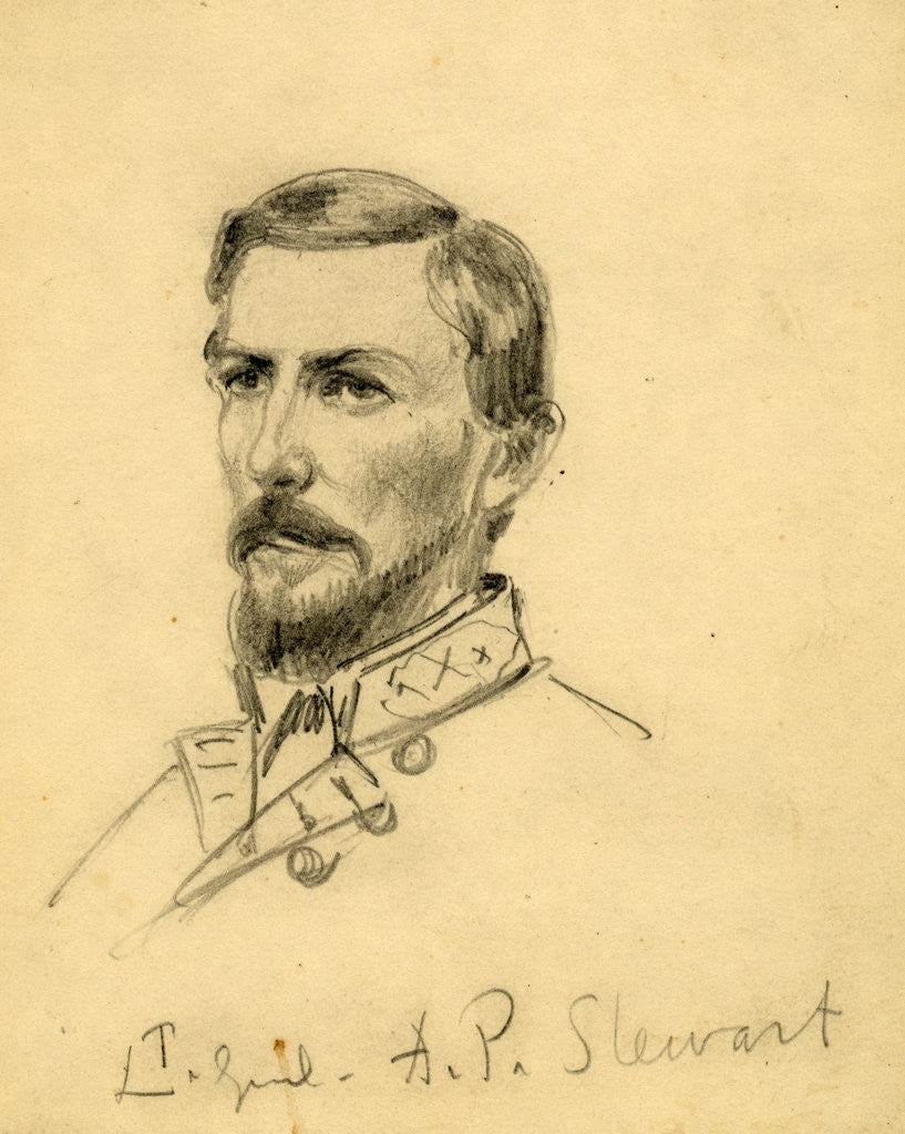 Detail of Lt. Genl. A.P. Stewart by Anonymous