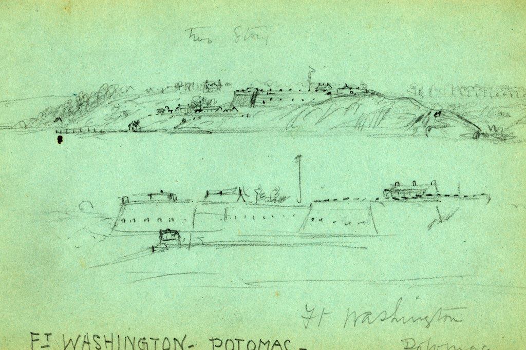Detail of Ft. Washington, Potomac by Anonymous