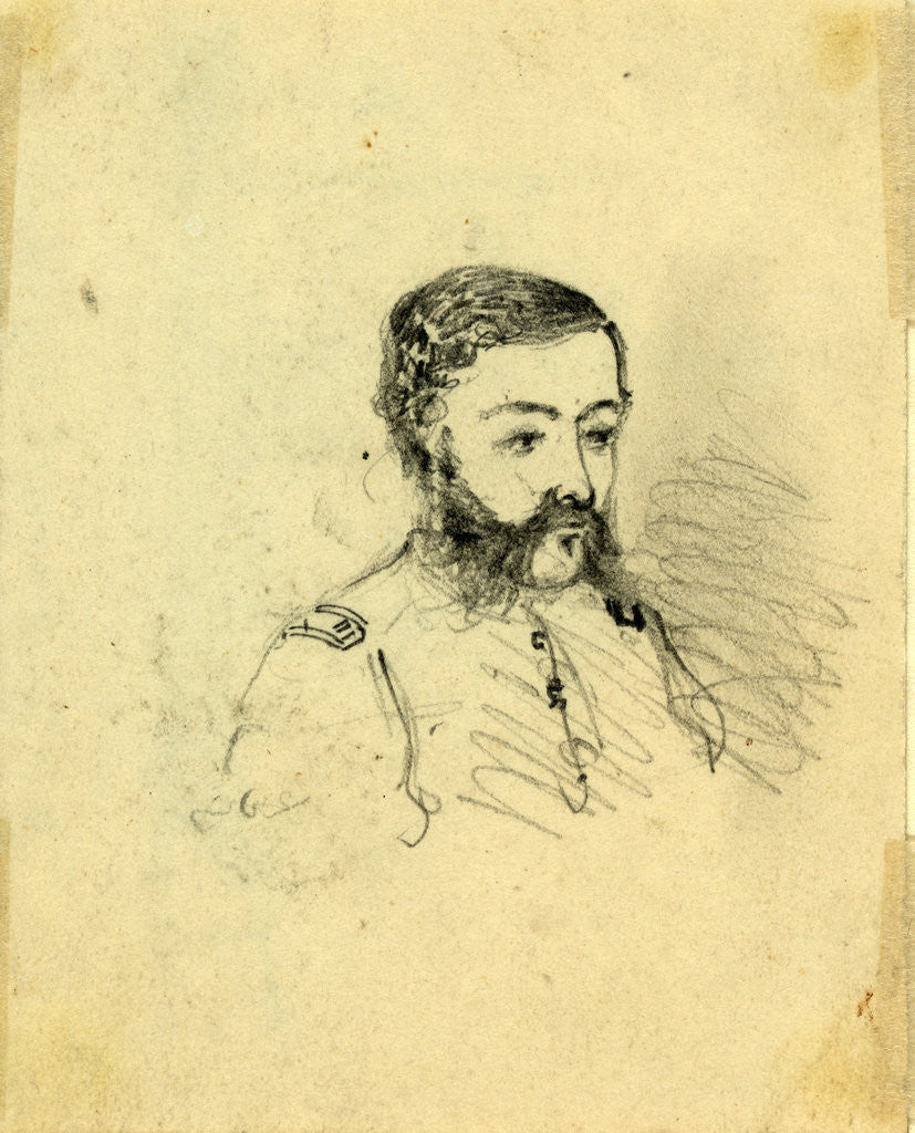 Detail of Bust portrait of an officer by Anonymous