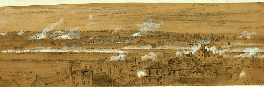 Detail of Attack on the rebel works. Fredericksburg. Dec. 13th, 1862 December 13 by Alfred R Waud