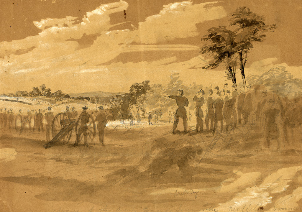 Detail of Advance of the Army towards Lewinsville, 1861 ca. September by Alfred R Waud